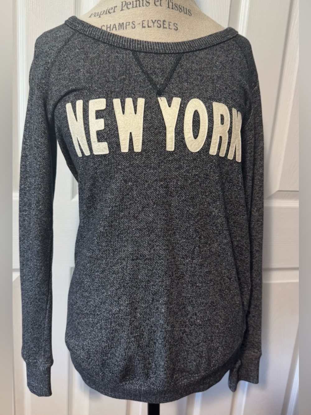 NWT H&M Mama New York Gray Women's Sweatshirt Maternity